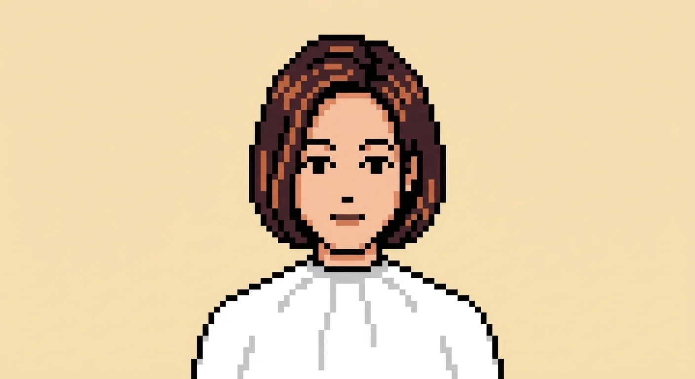 Pixelart: Moderner Bob