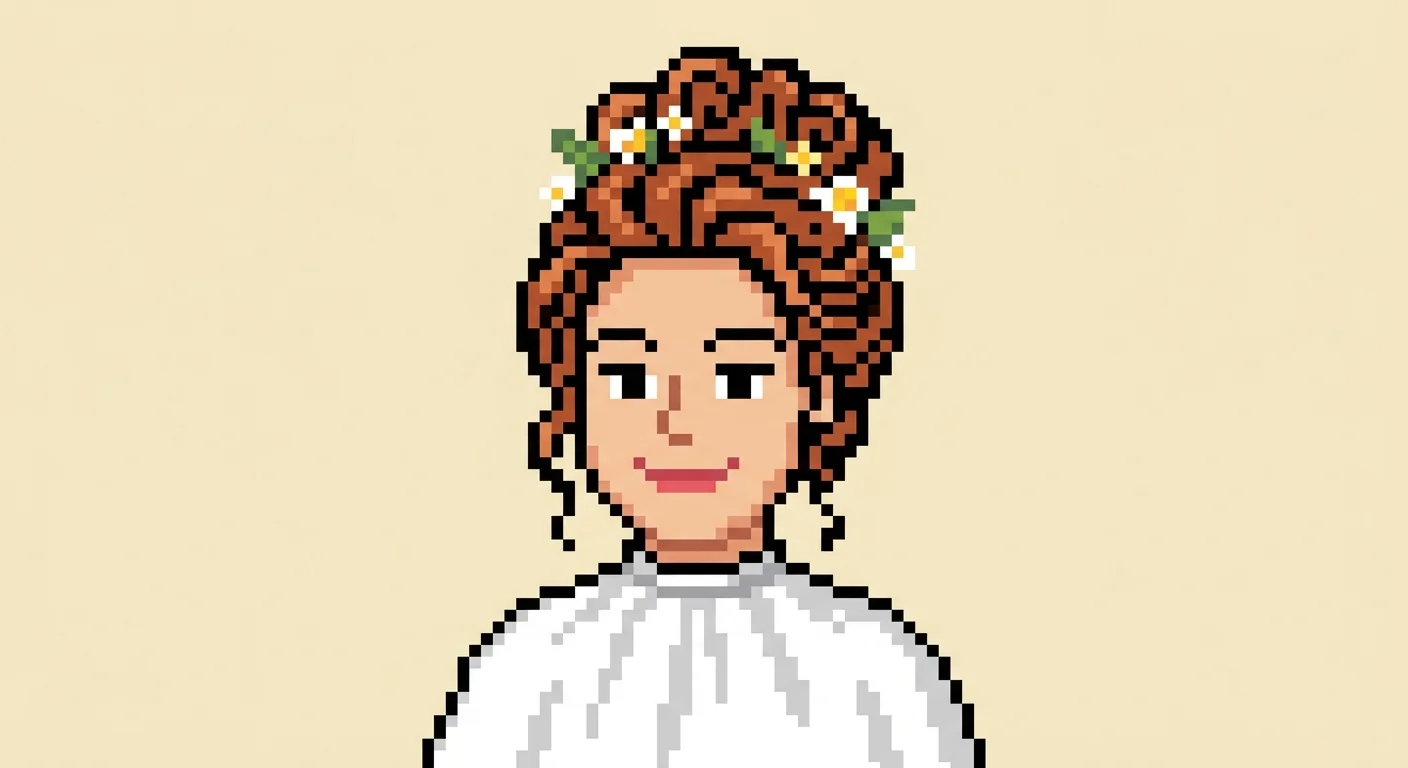 Pixelart: Festtagsfrisur