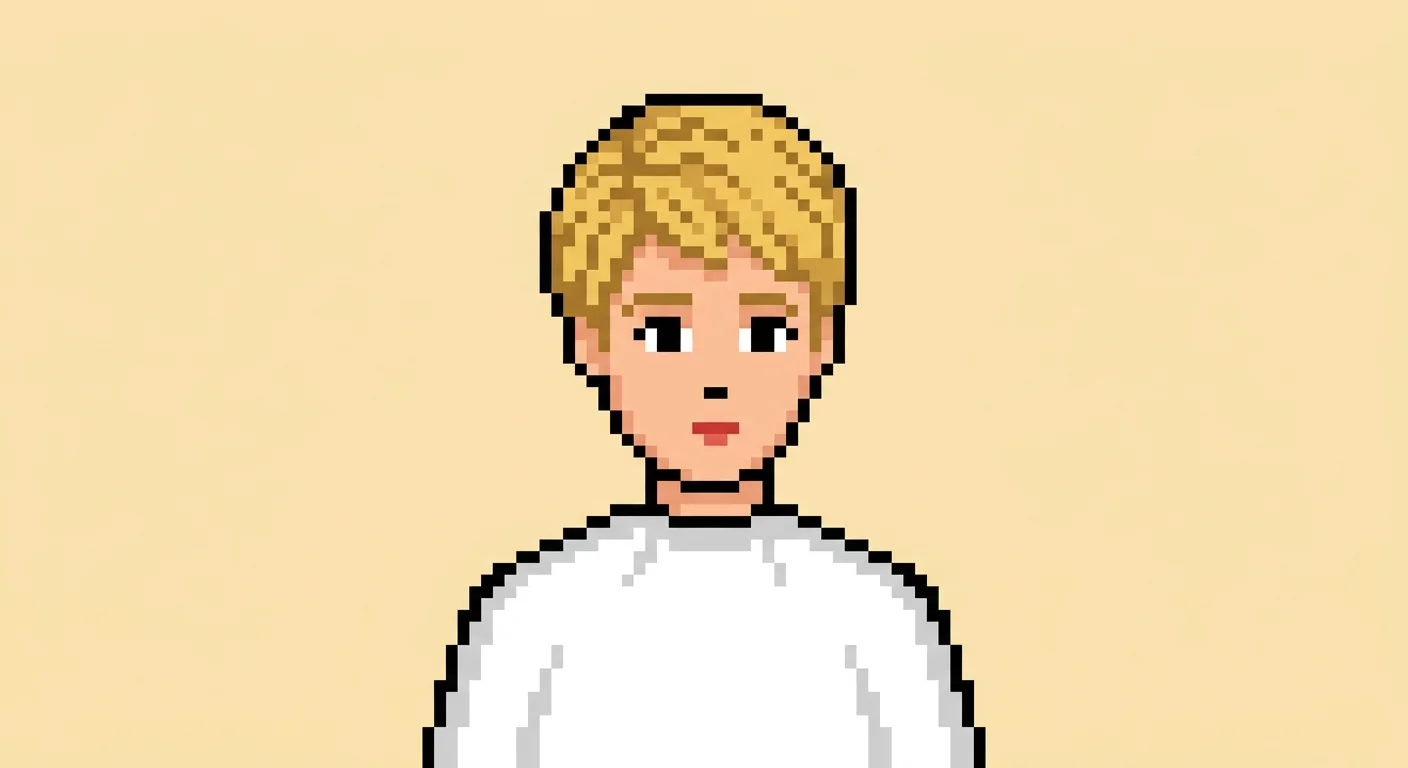 Pixelart: Kurzhaarschnitt