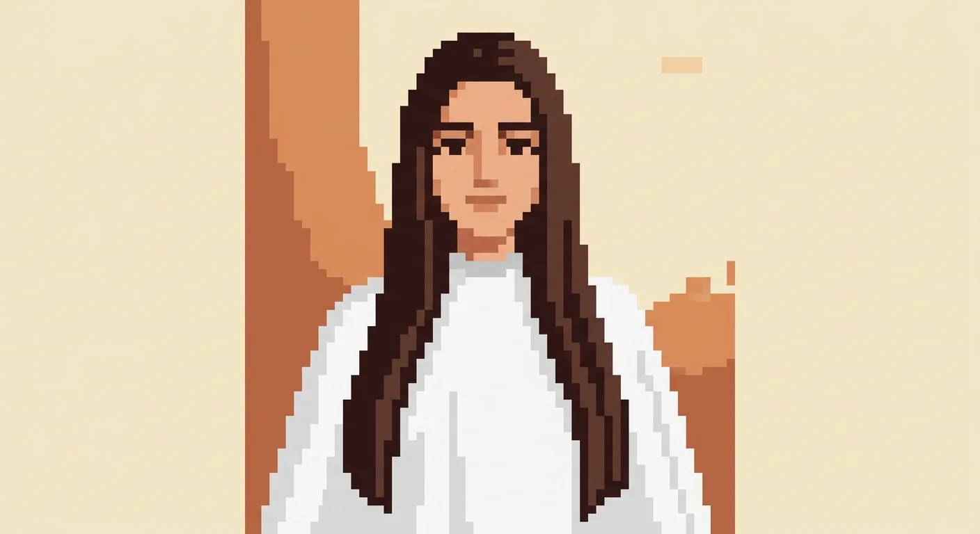 Pixelart: Langhaarfrisur