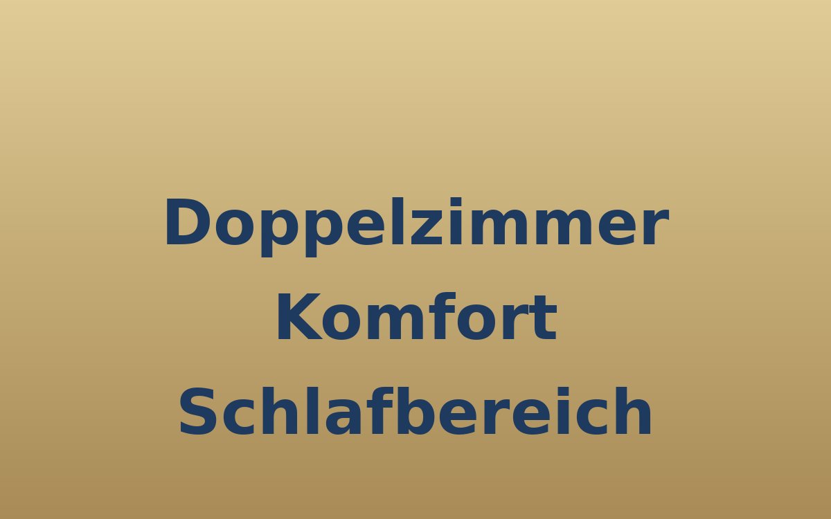 Doppelzimmer Komfort — Schlafbereich