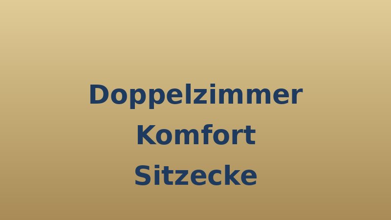 Doppelzimmer Komfort — Sitzecke