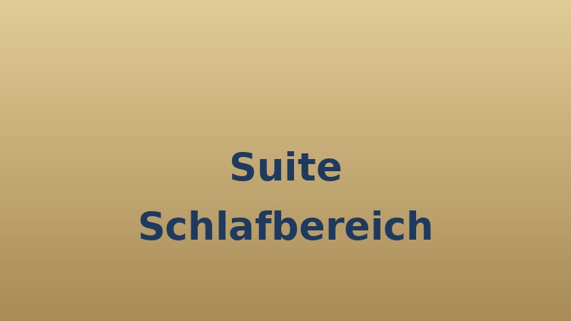 Suite — Schlafbereich